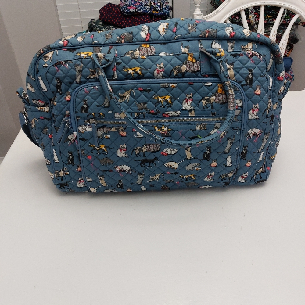 Vera Bradley Weekender Original 2023 Signature Cat's Meow NWOT